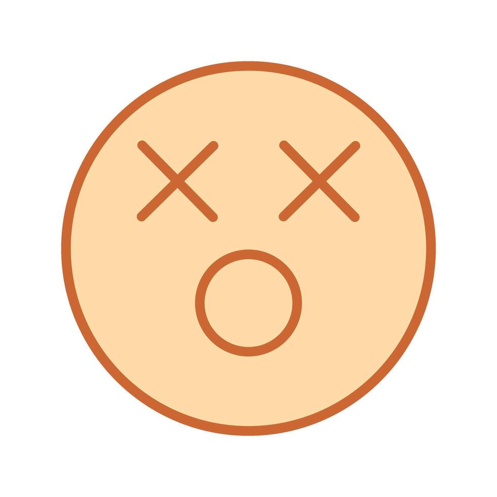 Dizzy Face Icon Design vector