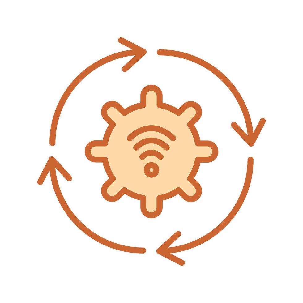 Automated Process Icon Design vector