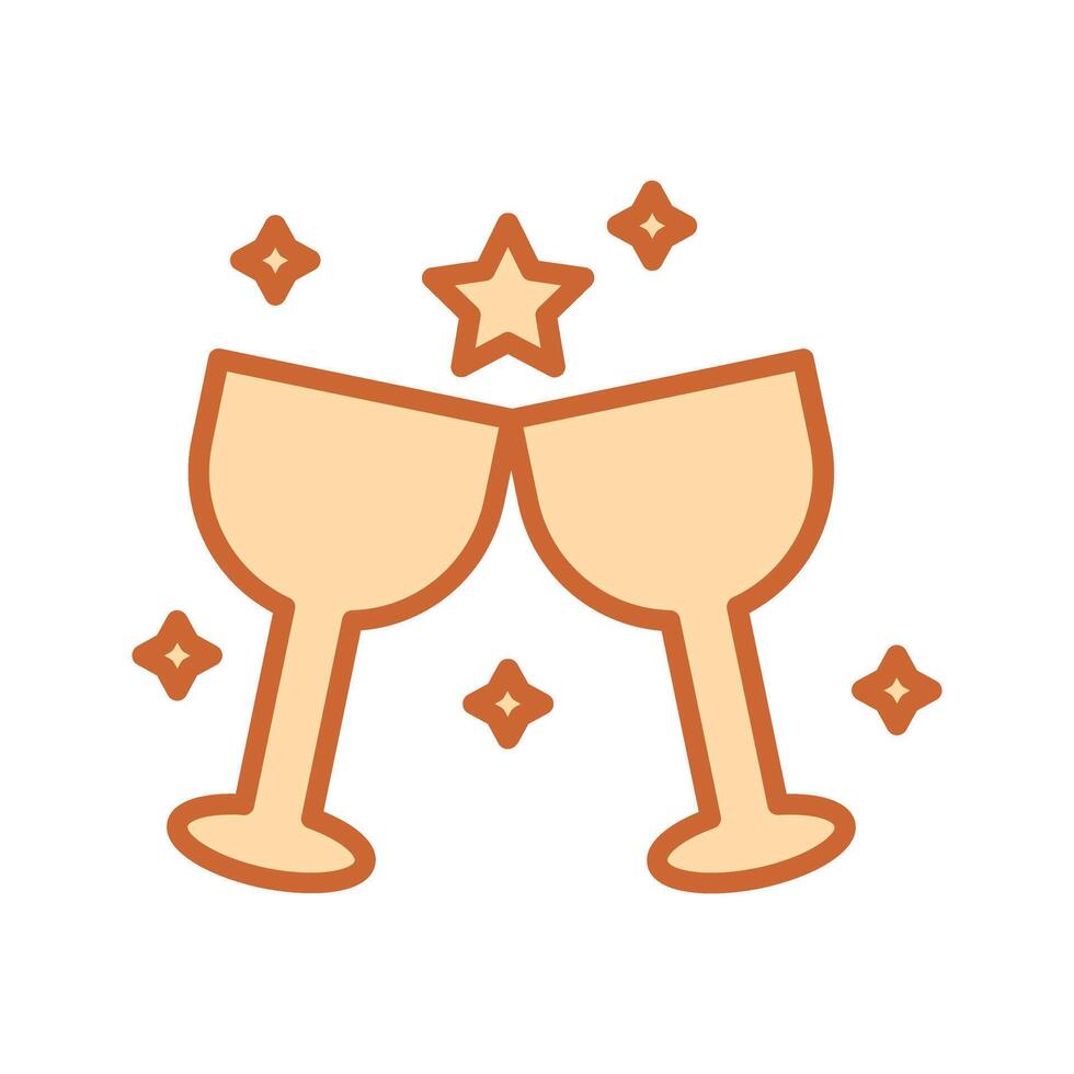 Wine Party Icon Design vector