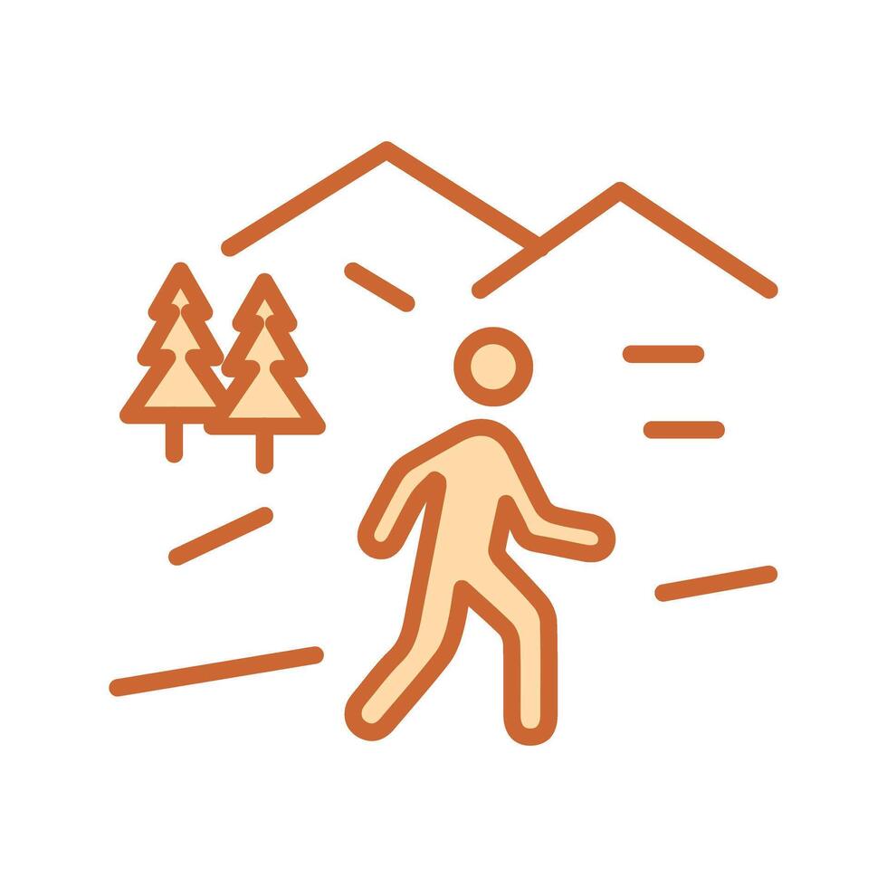 Nature Walk Icon Design vector