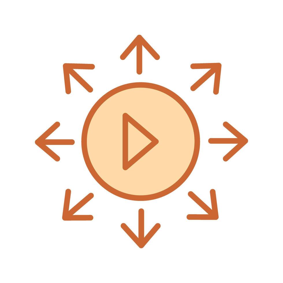 Viral Content Icon Design vector