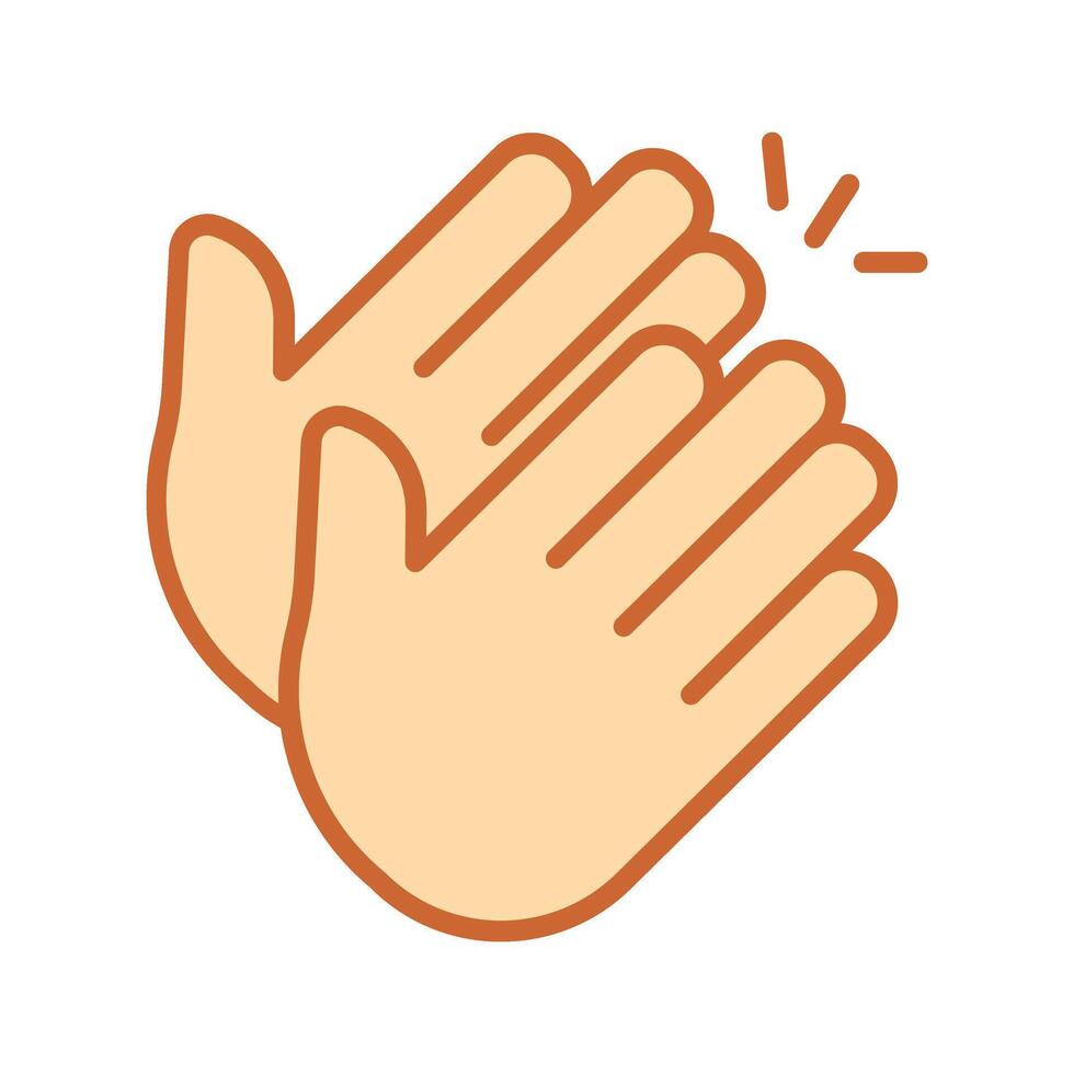 Clapping Hands Icon Design vector