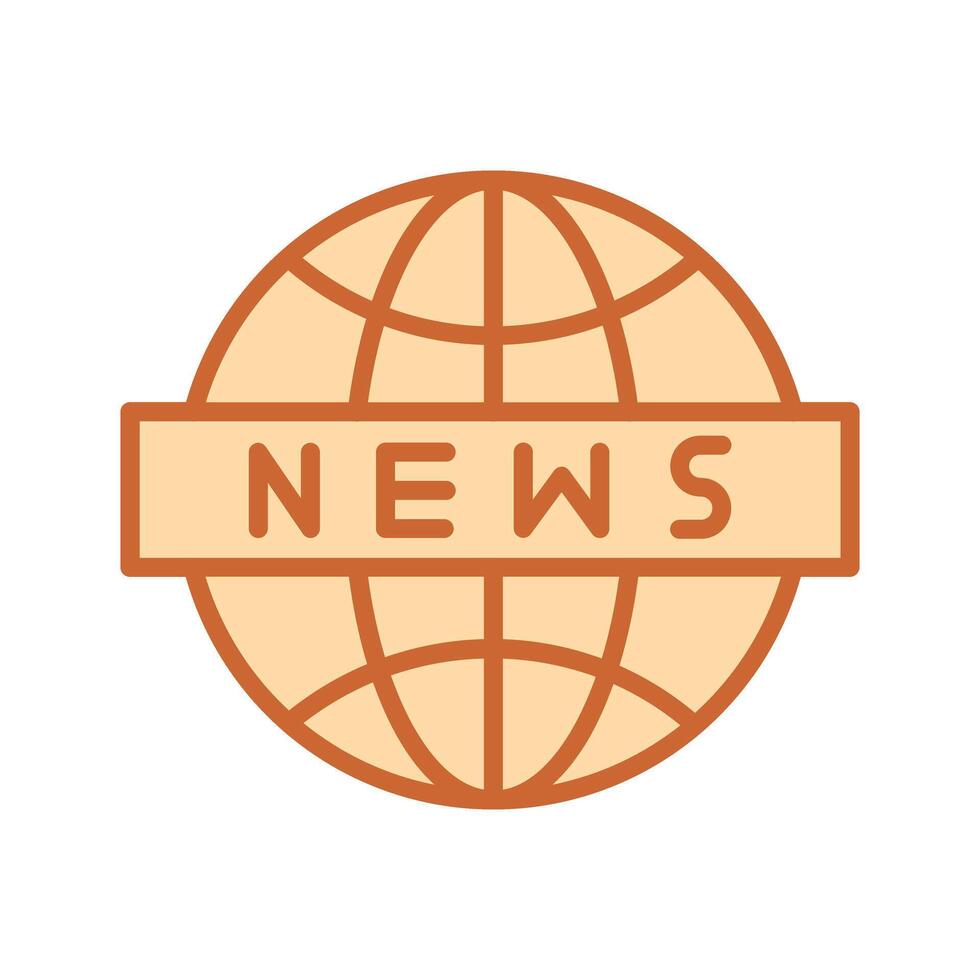 News Globe Icon Design vector