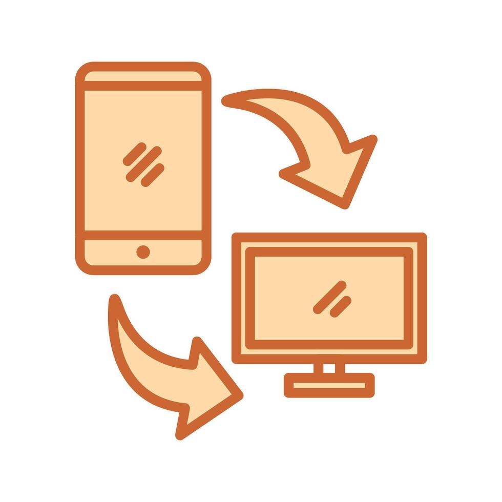 Synchronization Icon Design vector