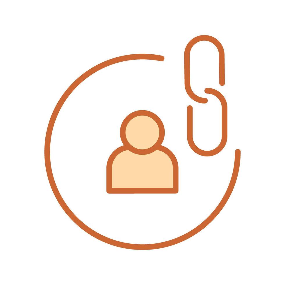 Contact Links Icon Design vector