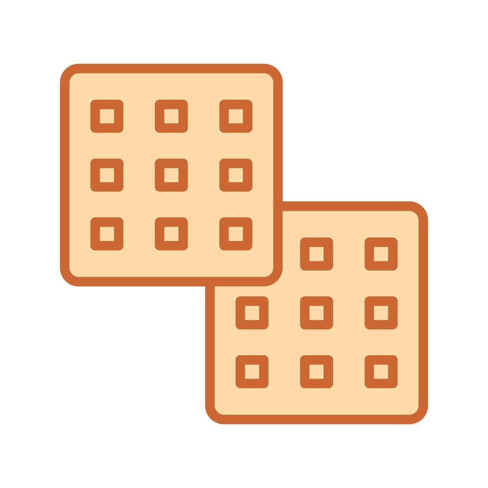 Waffle Icon Design vector