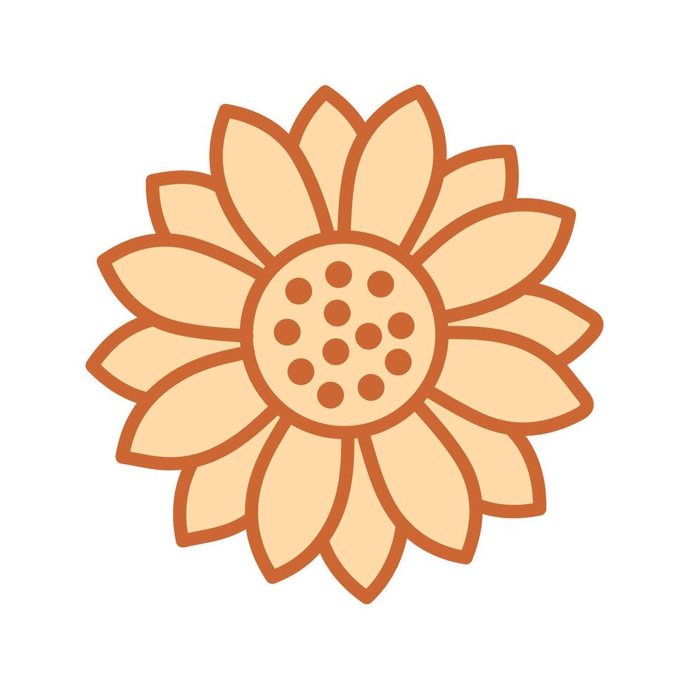 Sunflower Icon Design vector
