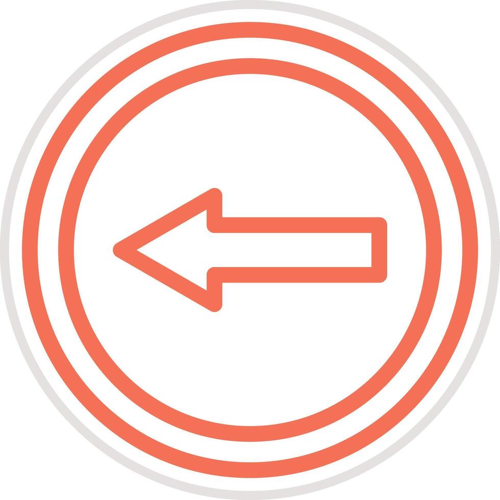Go left Icon Design Illustration vector