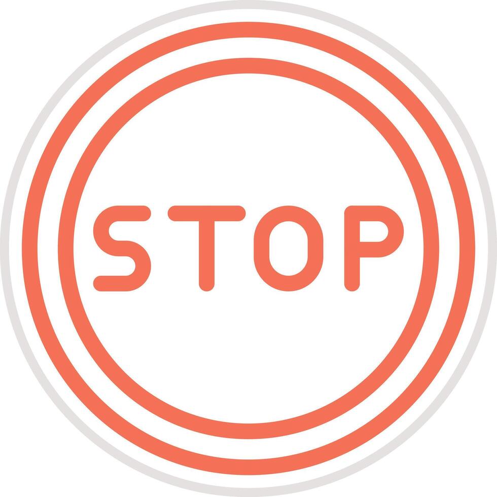 Stop Icon Design Illustration vector