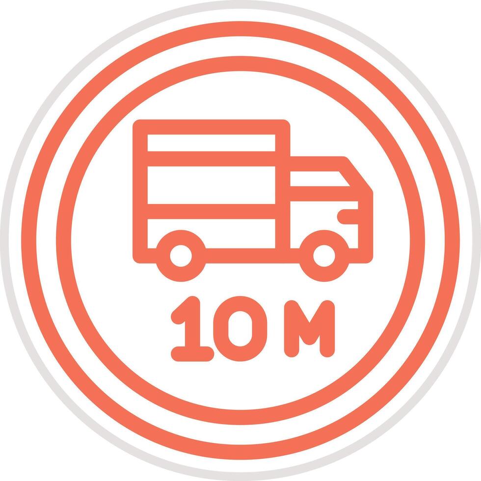 Length limit Icon Design Illustration vector