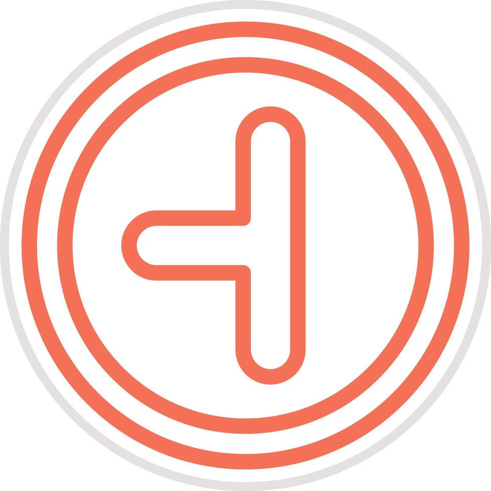 Side road left Icon Design Illustration vector