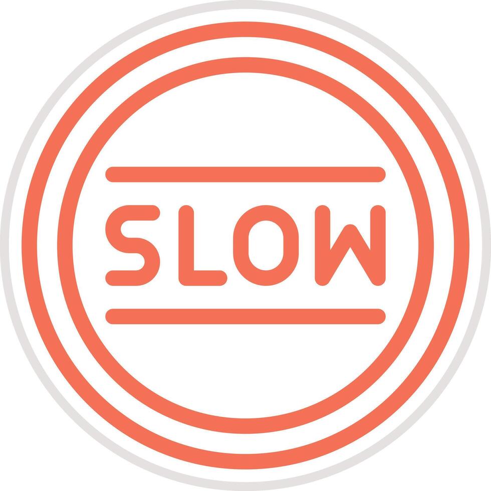 Slow Icon Design Illustration vector