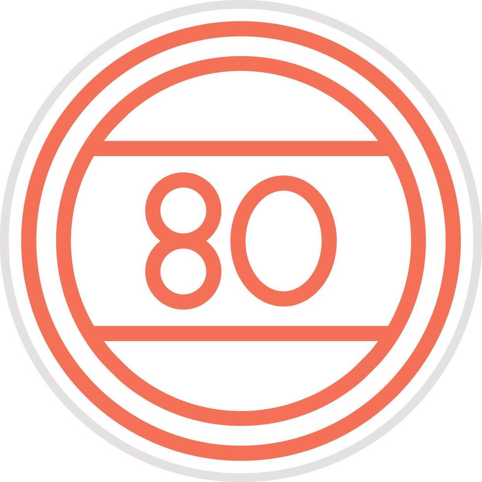 Speed limit Icon Design Illustration vector