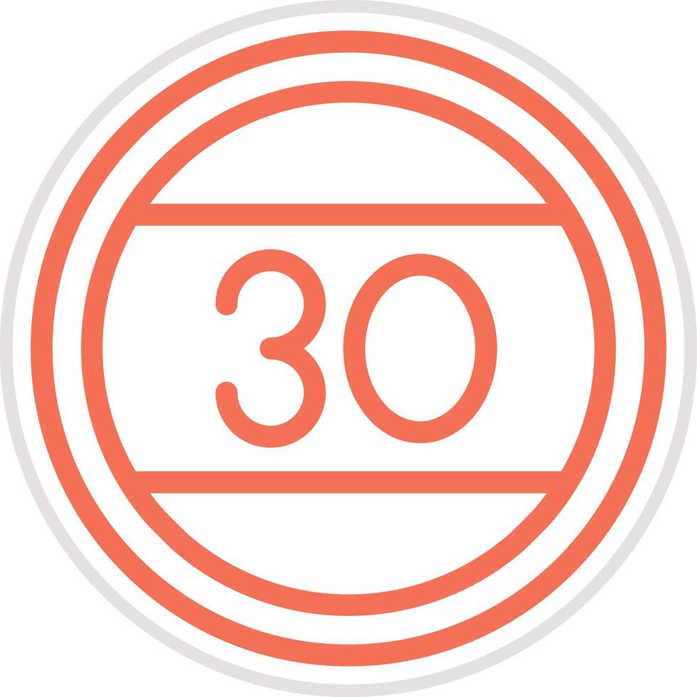 Speed limit Icon Design Illustration vector
