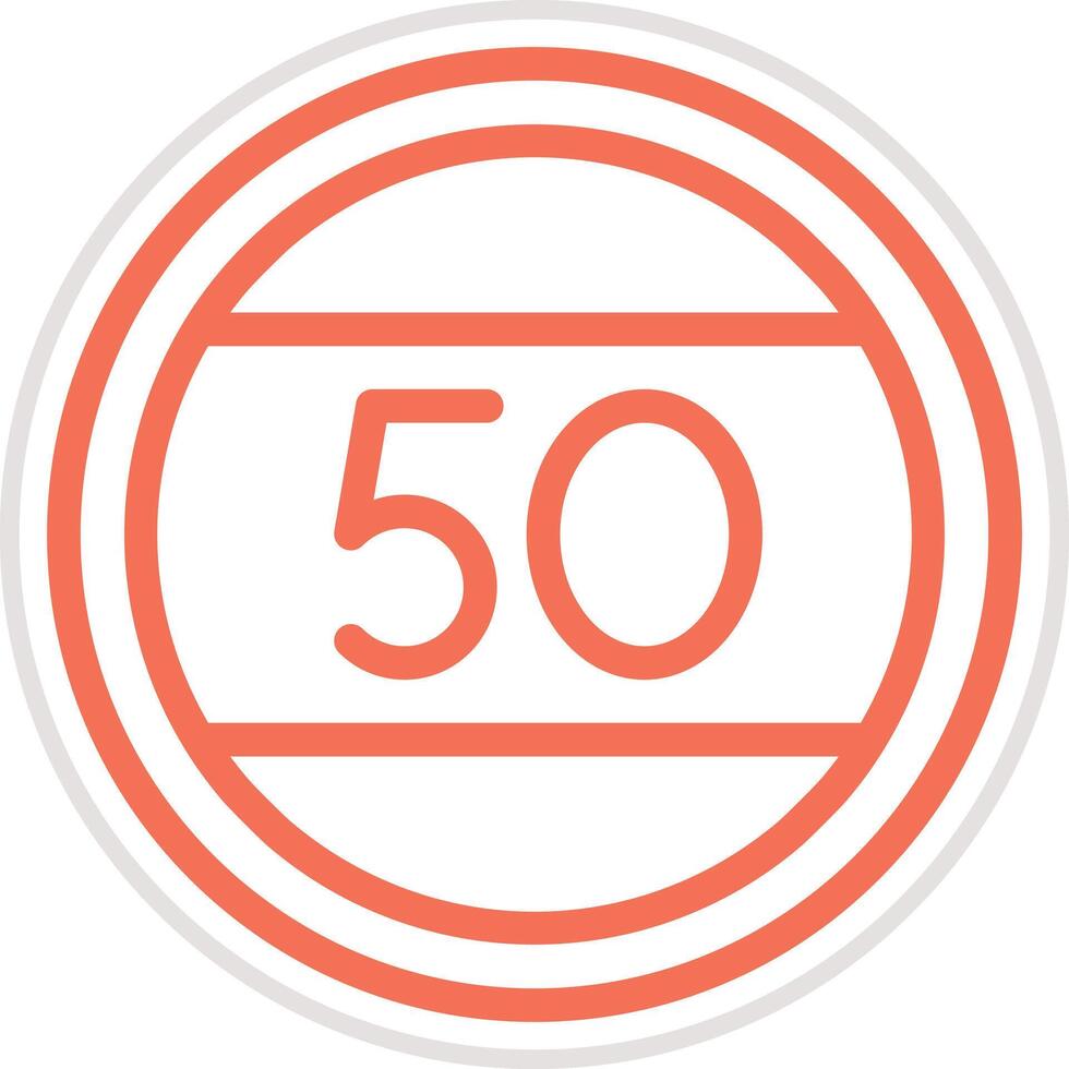 Speed limit Icon Design Illustration vector