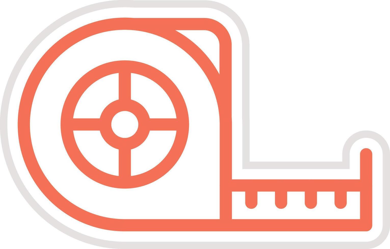 Measuring tape Icon Design Illustration vector