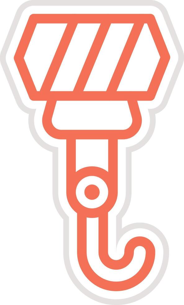 Hook Icon Design Illustration vector