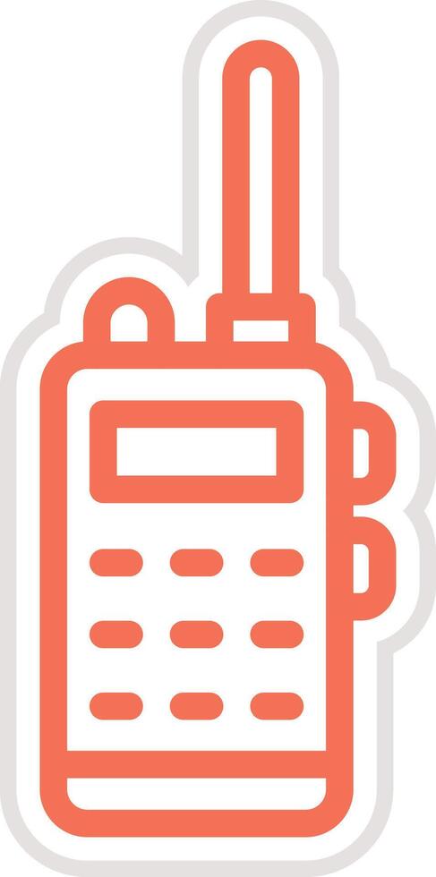 Walkie talkie Icon Design Illustration vector