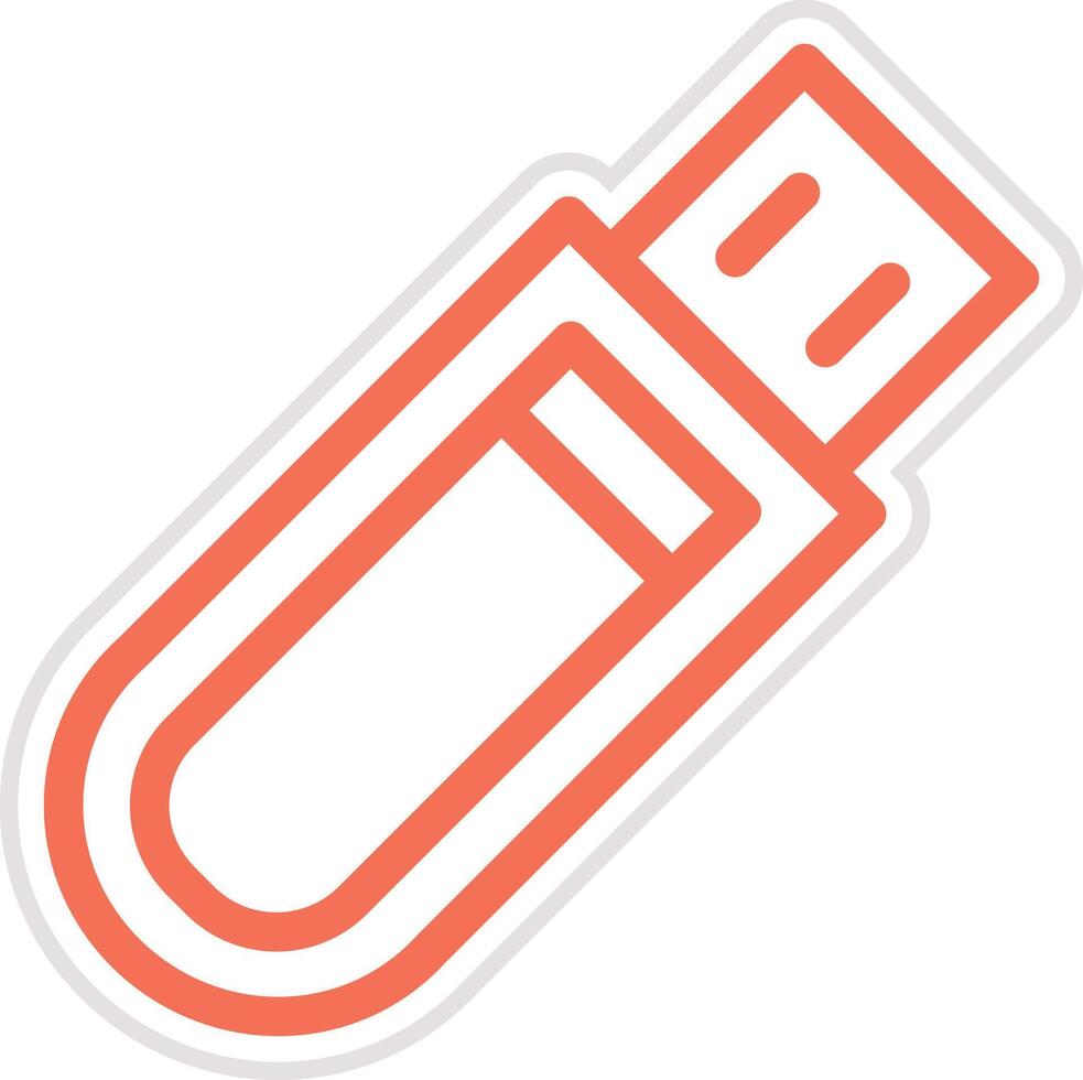 USB Icon Design Illustration vector