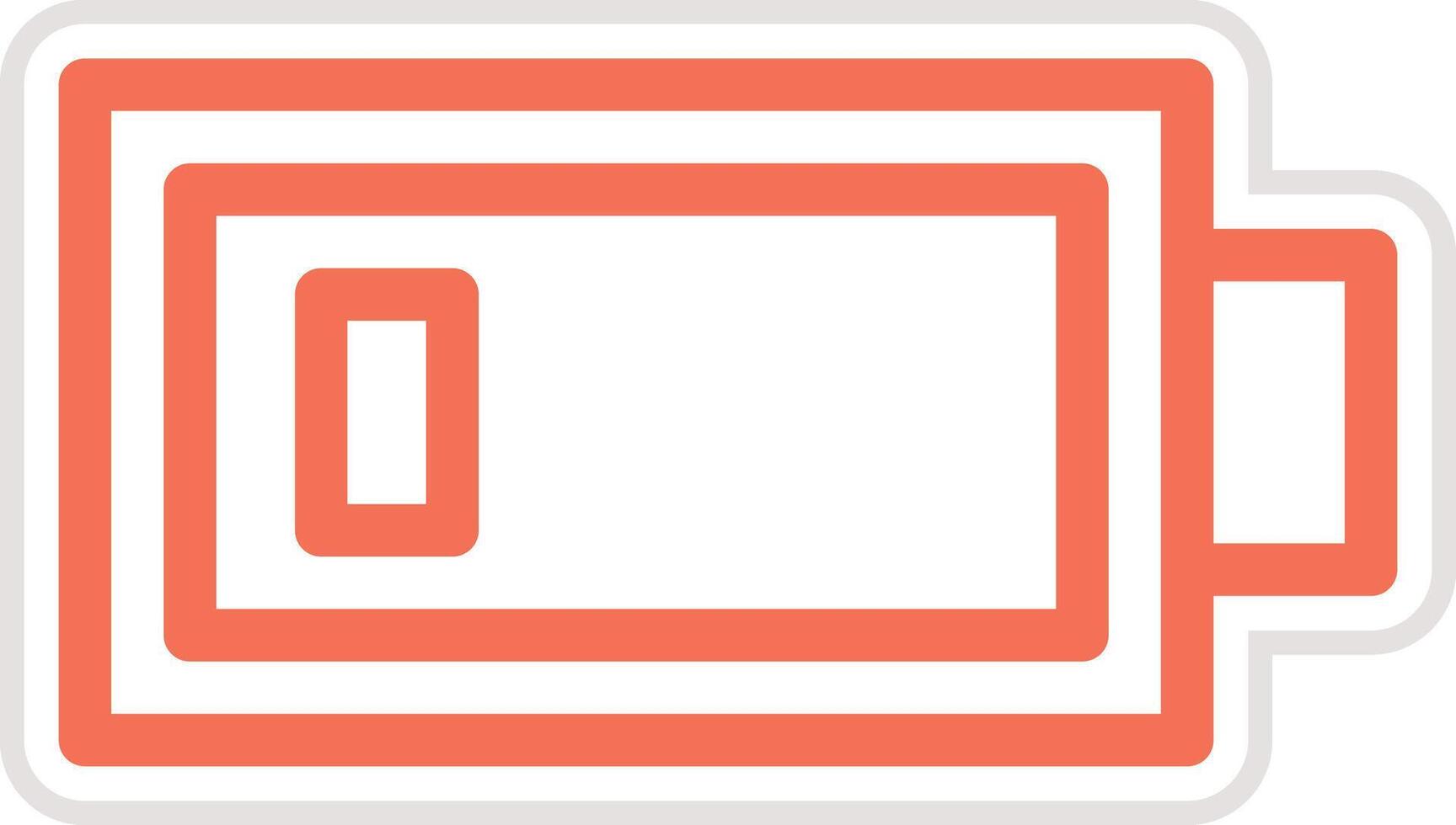 Low Battery Icon Design Illustration vector