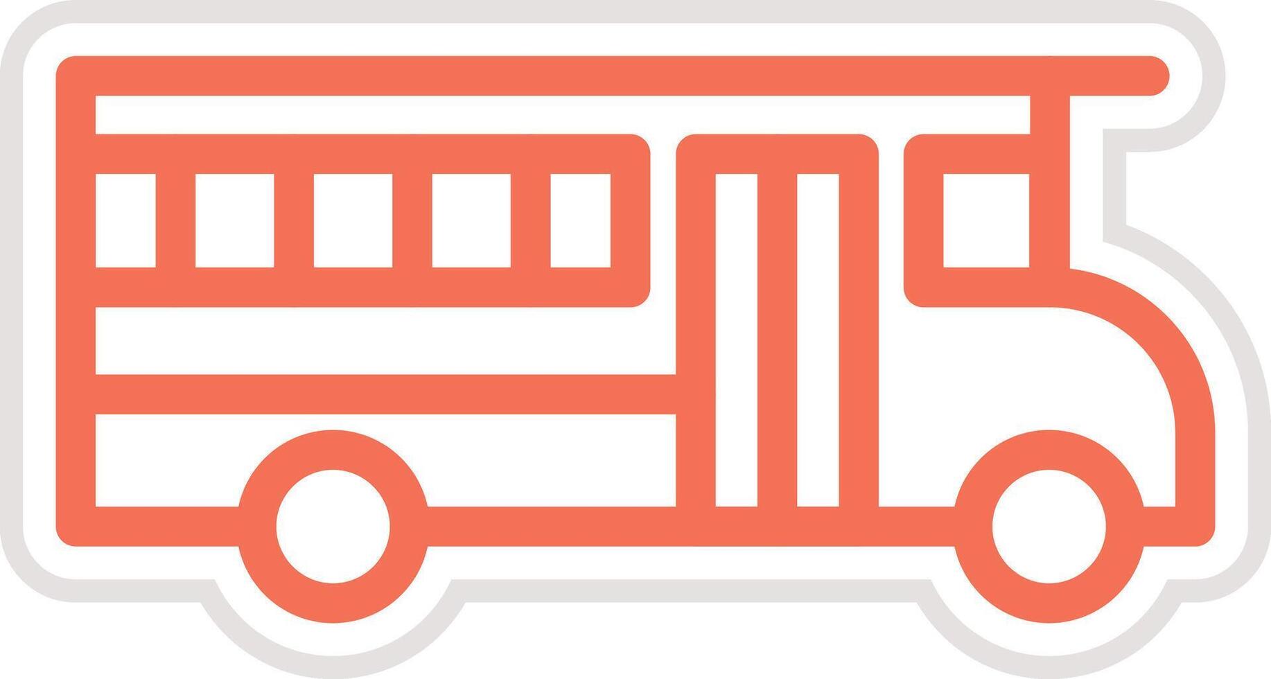 School Bus Icon Design Illustration vector