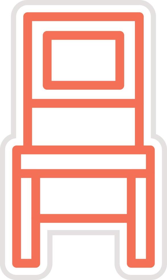 Chair Icon Design Illustration vector