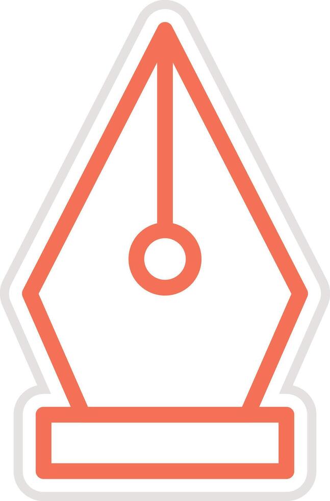Nib Icon Design Illustration vector