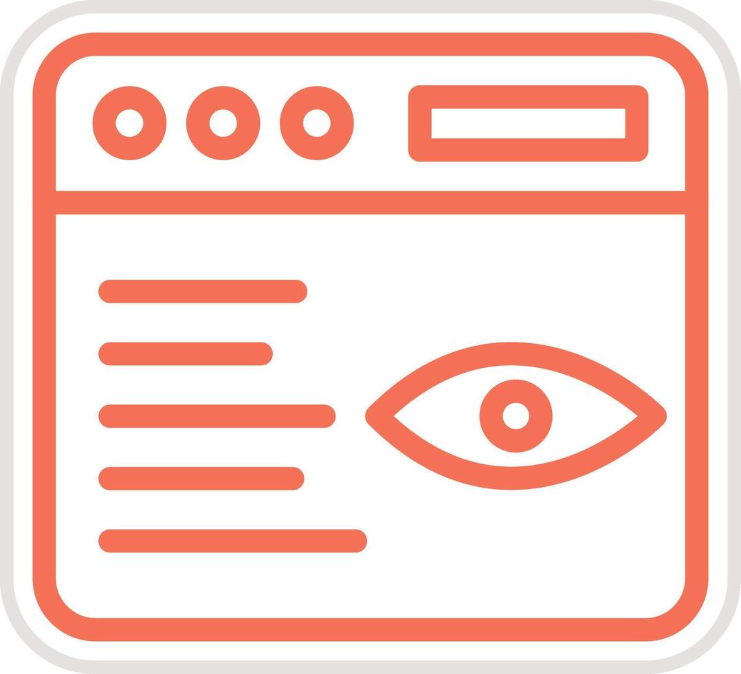 Impression Icon Design Illustration vector