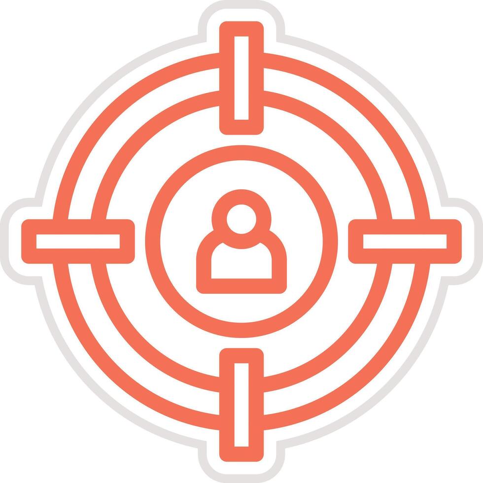 Target Audience Icon Design Illustration vector