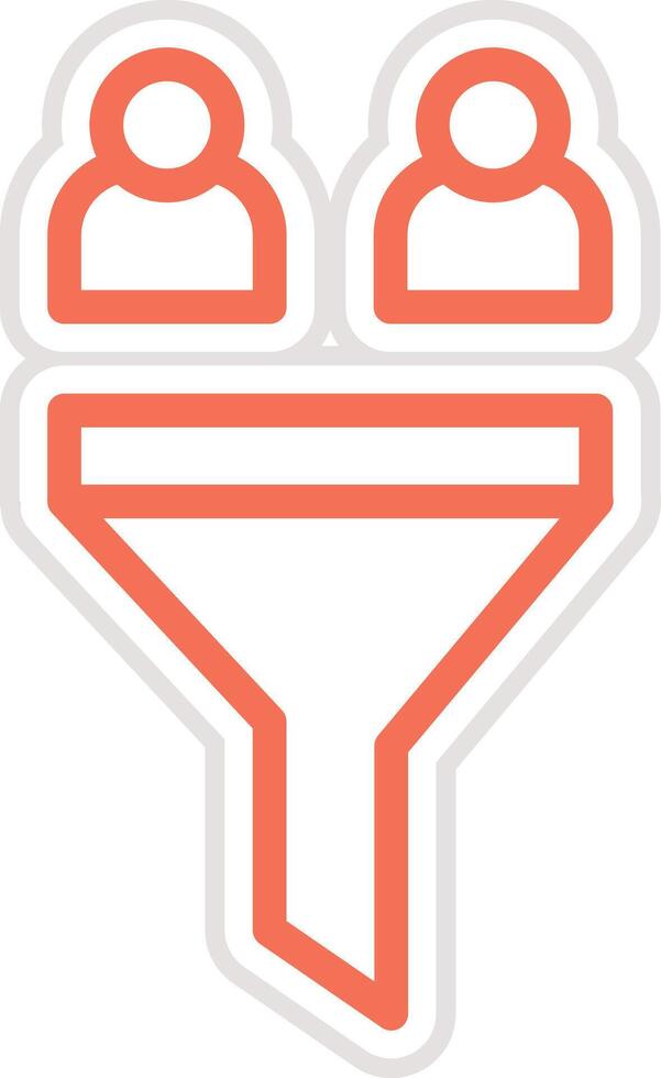 Sales Funnel Icon Design Illustration vector