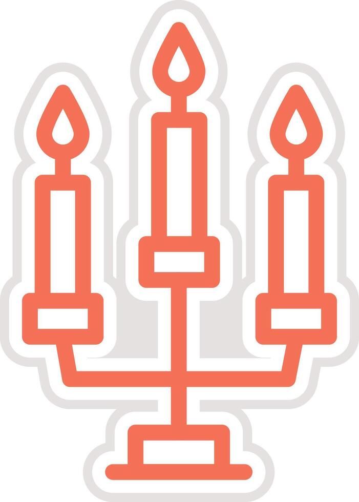 Candle Icon Design Illustration vector