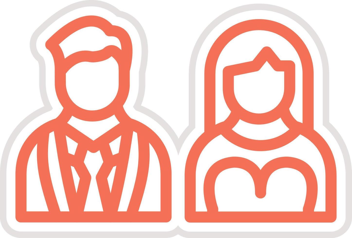 Couple Icon Design Illustration vector