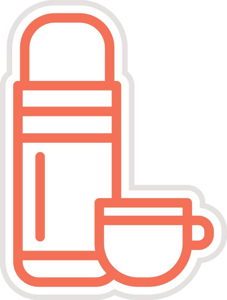 Thermos Icon Design Illustration vector