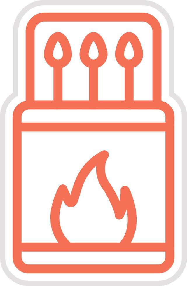 Match box Icon Design Illustration vector