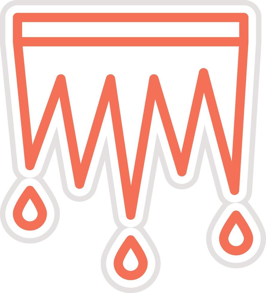 Icicle Icon Design Illustration vector