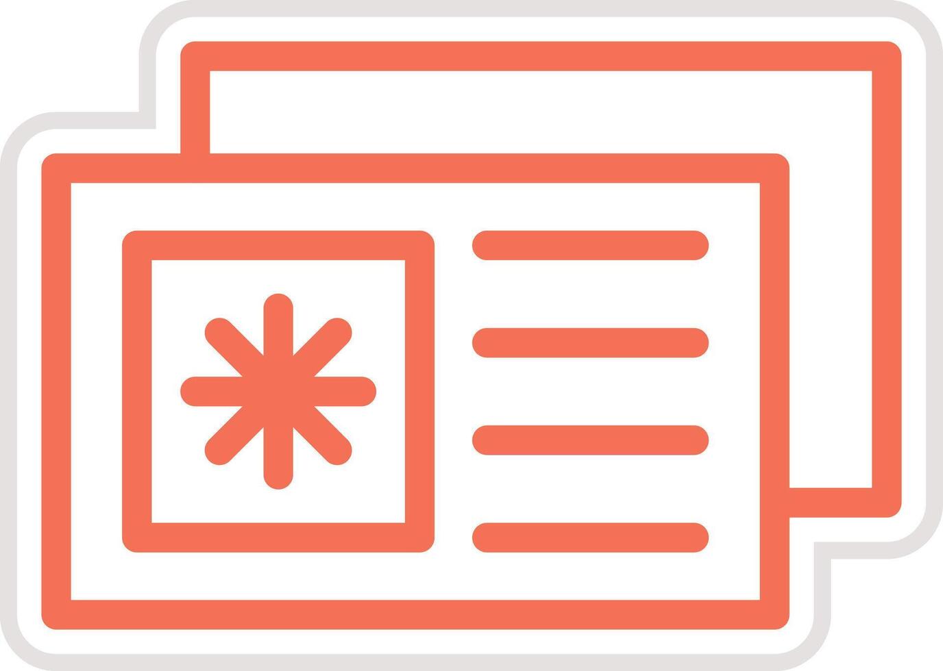 Postcard Icon Design Illustration vector