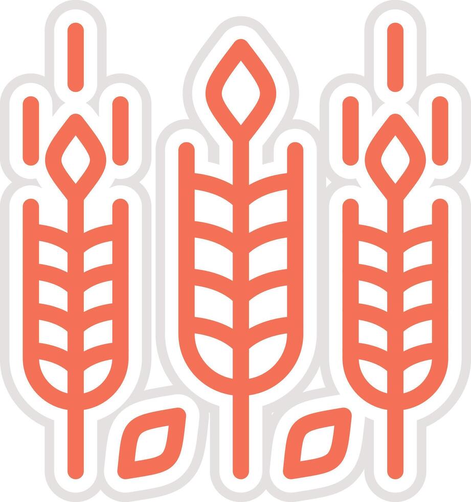 Wheat Icon Design Illustration vector