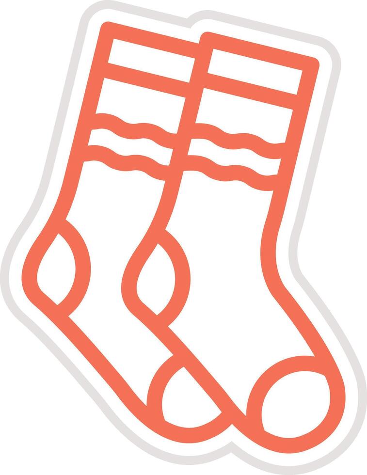 Socks Icon Design Illustration vector