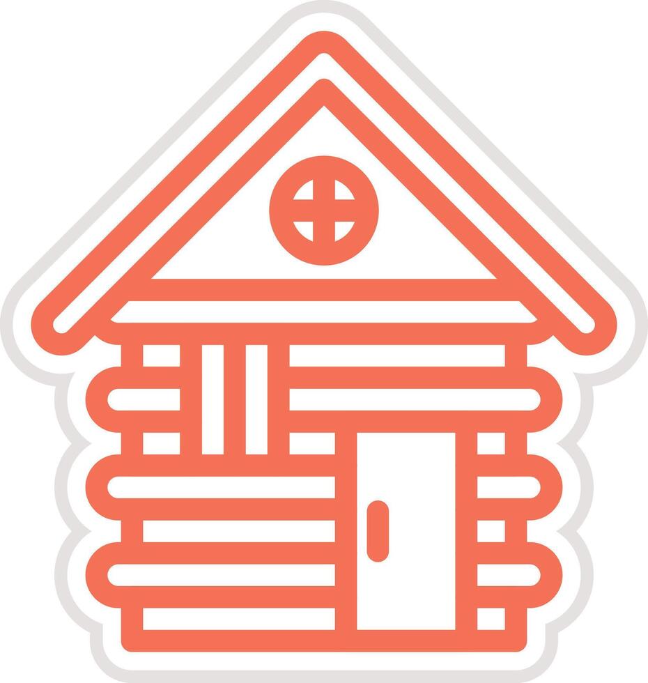 Cabin Icon Design Illustration vector