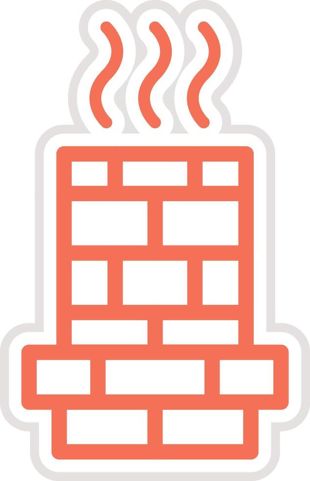 Chimney Icon Design Illustration vector