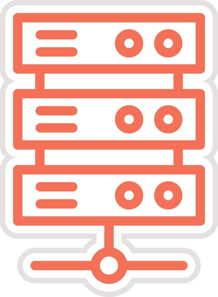 Server Icon Design Illustration vector