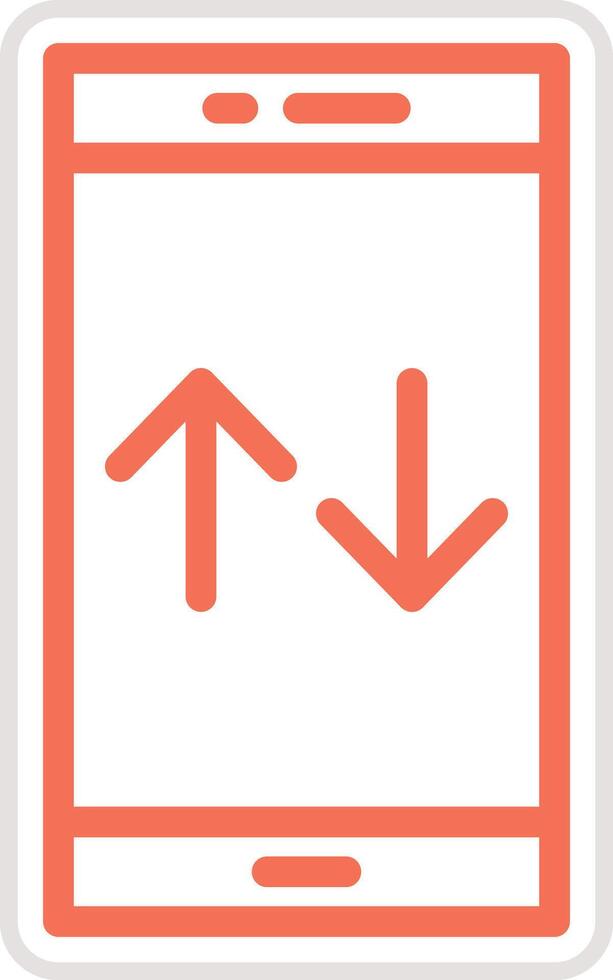 Mobile Data Icon Design Illustration vector