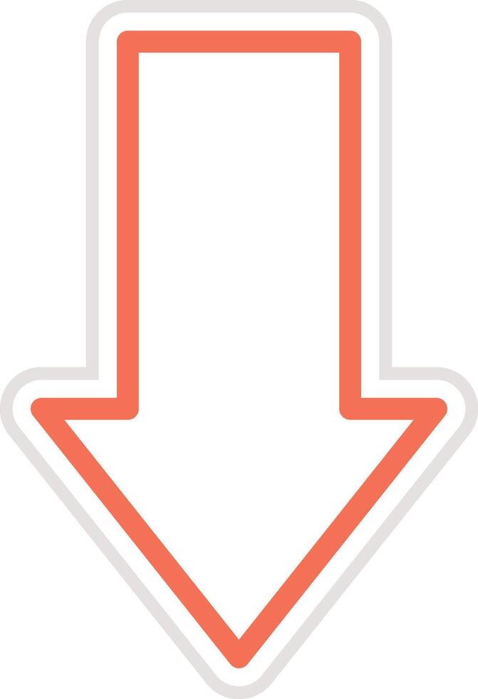 Down arrow Icon Design Illustration vector