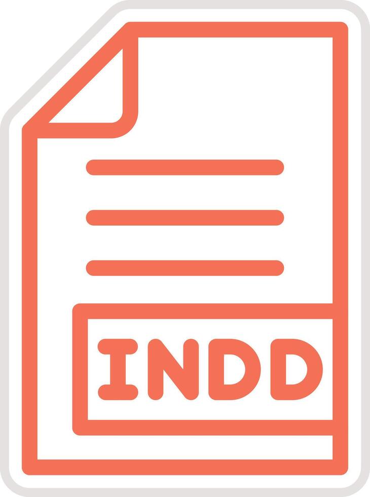 INDD Icon Design Illustration vector