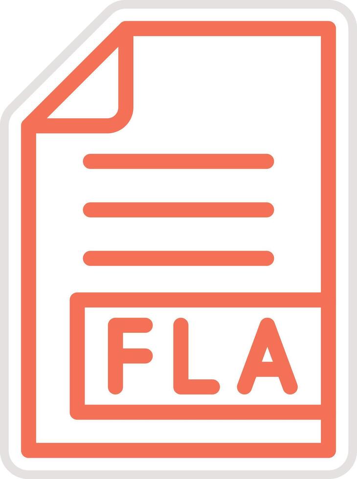 FLA Icon Design Illustration vector