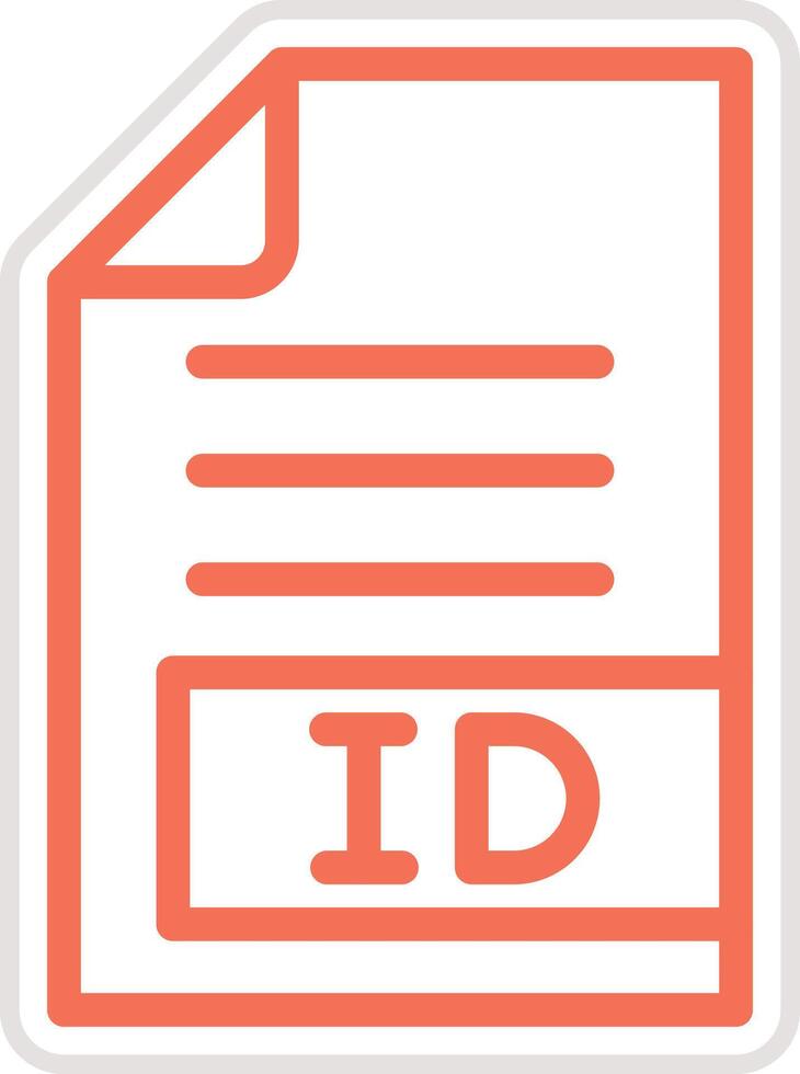 ID Icon Design Illustration vector