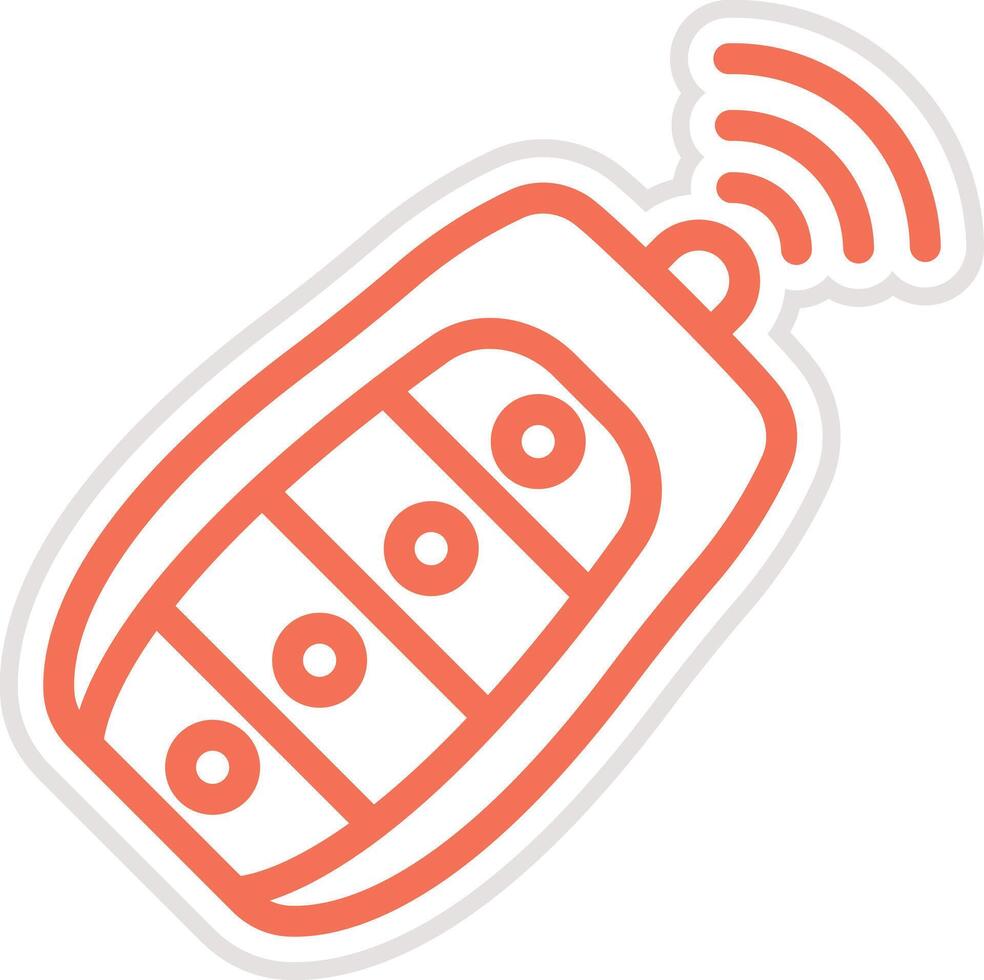 Smart key Icon Design Illustration vector