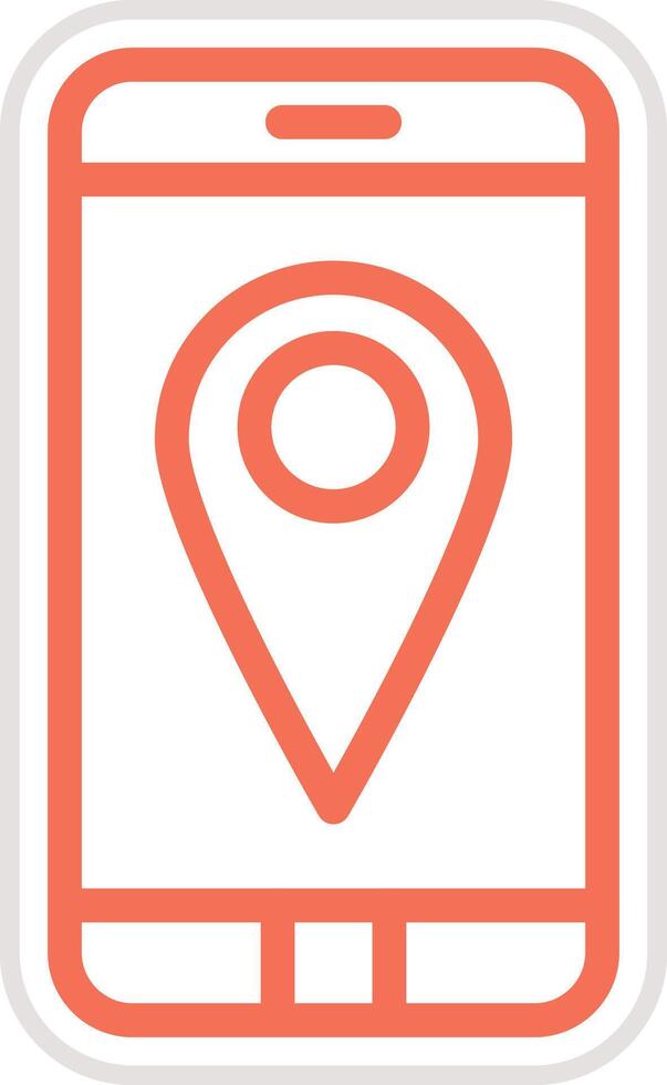 Gps mobile Icon Design Illustration vector