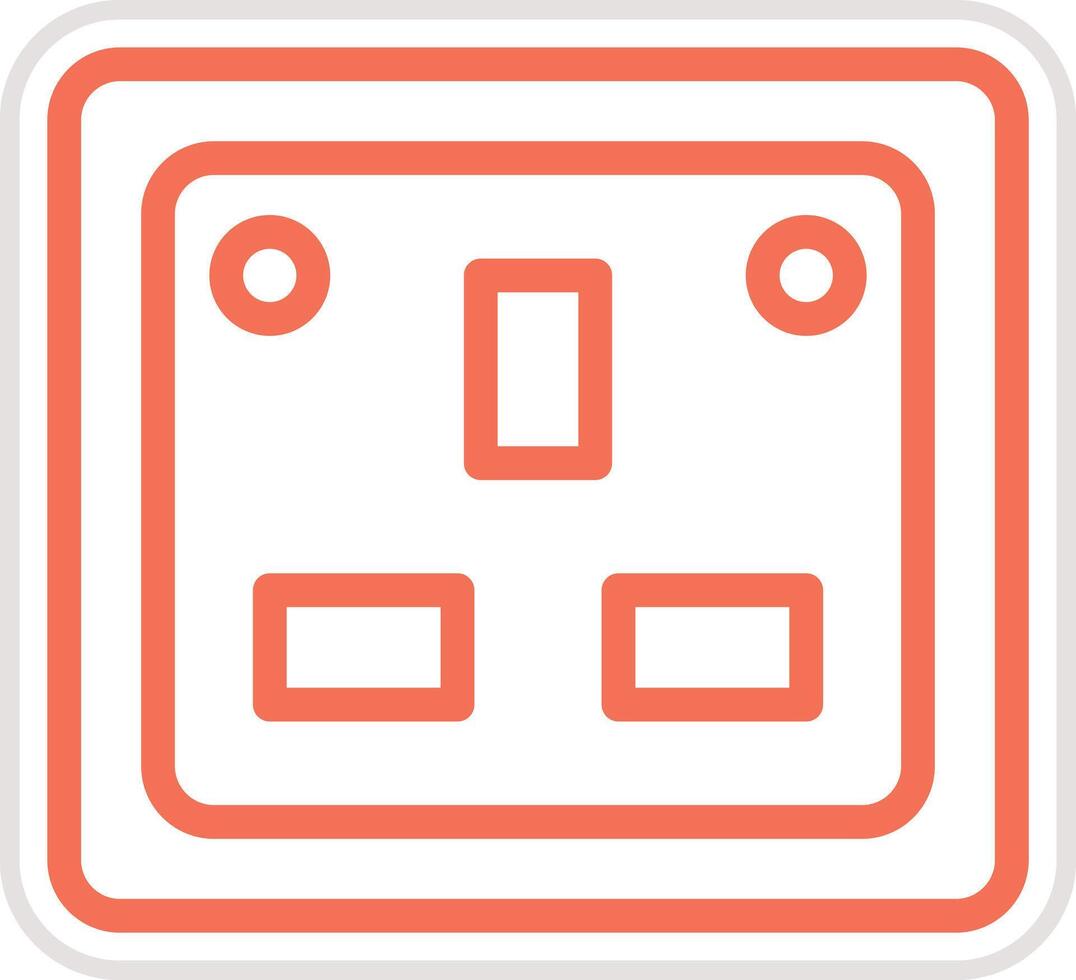 Socket Icon Design Illustration vector