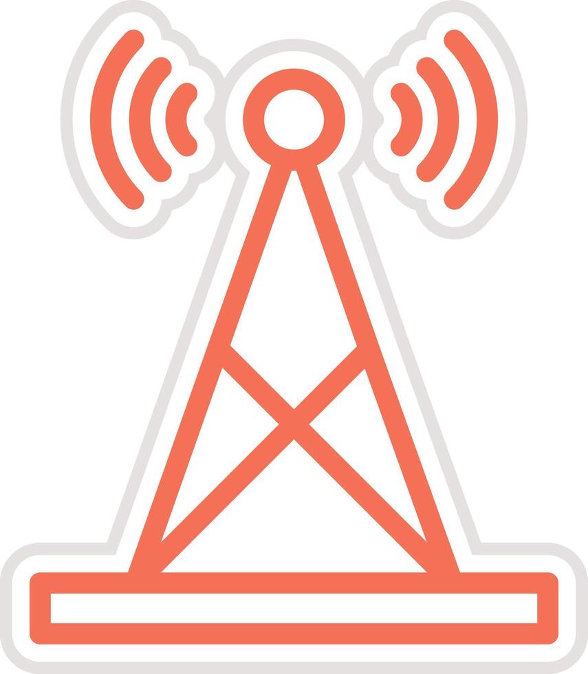 Signal tower Icon Design Illustration vector